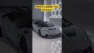 WHICH LAMBO YOU PICKING ? 