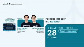 Dicoding Developer Coaching #70 : Back-End | Package Manager di JavaScript