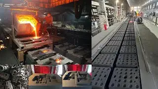 Fully automatic green sand casting equipment in the foundry