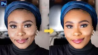 Skin Retouch tutorial. Step-by-step