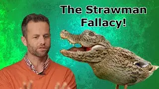 The Straw man Fallacy With Kirk Cameron and the Crocoduck