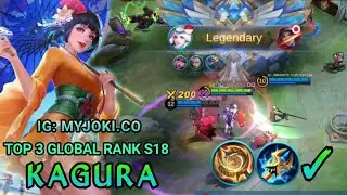 KAGURA BEST BUILD IN 2021 | TOP 3 GLOBAL RANK IG: MYJOKI.CO | TOP GLOBAL KAGURA MLBB