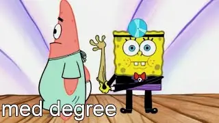 college portrayed by spongebob