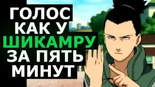 ГОЛОС КАК У ШИКАМАРУ ЗА ПЯТЬ МИНУТ ОЗВУЧКА ШИКАМАРУ ИЗ АНИМЕ НАРУТО