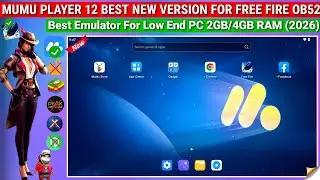 MuMu Player Android 12😱 Best Emulator for Free Fire | Low End PC 2GB RAM | Install & Settings (2026)