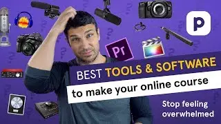 Best TOOLS AND SOFTWARE to make an online course (2021 recommendations) 🎥🎛🎙🖥