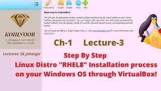 How to install linux in virtual box | Linux REH HAT Installation Step by step  2020 | SK Jahangir.