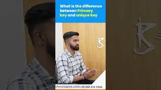 Difference between Primary key and Unique key |3RI Technologies
