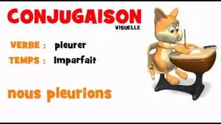 FRENCH VERB = pleurer = Imparfait