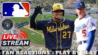 LIVE: Milwaukee Brewers vs Los Angeles Dodgers - Play By Play & Reactions