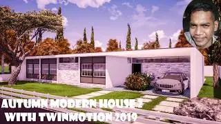 TWINMOTION 2019 UPDATE NEW GRASS WITH PHOTOSHOP 2017 AUTUMN MODERN HOUSE #2