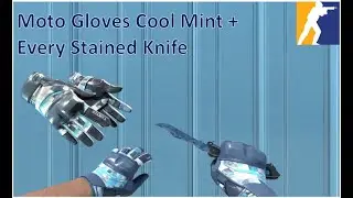 Moto Gloves Cool Mint + All Stained  Knife | CS2 Showcase