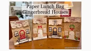 Adorable Paper Lunch Bag Gingerbread Houses | Magnolia Design Co