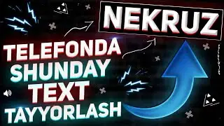 Telefonda Udar Text Tayyorlash | Chiroyli Text Yasash | Ps Touchda Text Tayyorlash