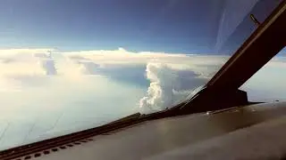 Real weather displayed on a Airbus 320 radar