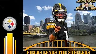 Justin Fields leads Steelers to TD drive in two minute practice drill!