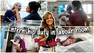 Fun side of internship duties in labor room 👶 | Got new hair look | Vlog - 14