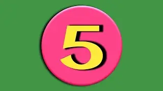 5 Second Countdown Timer Green Screen Timer FREE No COPYRIGHT