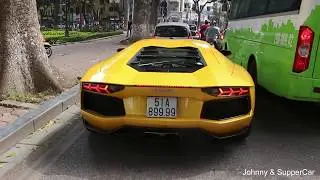 Lamborghni Aventador biển số Sài Gòn nẹt pô náo loạn đường phố Hà Nội