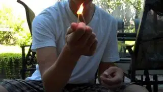How To Light A Match On Glass [HD]