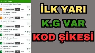 İLK YARI KARŞILIKLI GOL VAR₺ KOD ŞİKESİ 💯