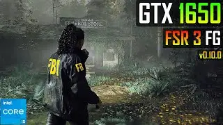 Alan Wake 2 on GTX 1650 - FSR 3 Frame Gen MOD (v0.10.0)