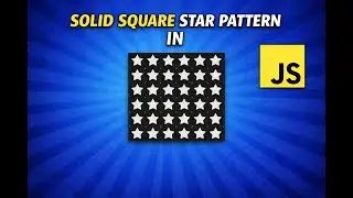 Solid Star Pattern Program in JavaScript | JS Patterns