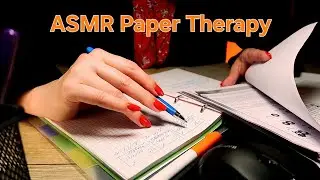 ASMR Paper Therapy ✍️ Writing, Sorting & Unintelligible Whisper