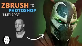 ZBrush to Photoshop Timelapse- 'SPAWN' Concept