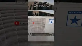 How to Service Outdoor Unit of Split AC #acservice #airconcleaning #accleaning #HVAC #daikin #shorts