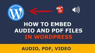How To Embed PDF and Audio In Wordpress || Playlists In Wordpress