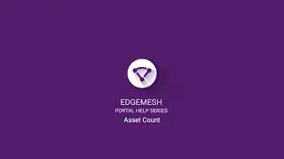 Edgemesh Portal Help Series: Asset Count