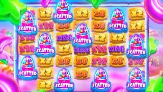 WHICH SLOT IS THE BEST?? #3 Sugar Rush... SO MANY RETRIGERS!!!