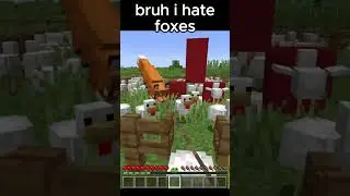 why I hate foxes #minecraft #shorts