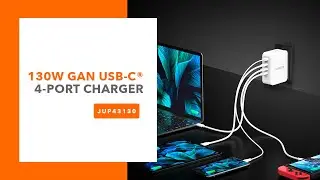 j5create 130W GaN USB-C® 4-Port Charger | Model: JUP43130