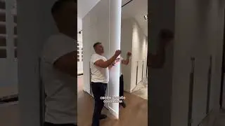 Зеркало в потолок в прихожей