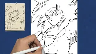 LINEART #15 CÓMO DIBUJAR A GOKU SSJ 4 