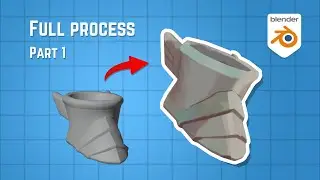 Hand paint process in BLENDER ||  3D Boots Part 1