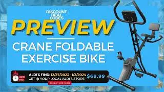 Preview of Aldi's Crane Foldable Exercise Bike #coupon #bestdeals