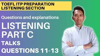 Latihan Soal Listening Part C TOEFL ITP Nomor 11-13
