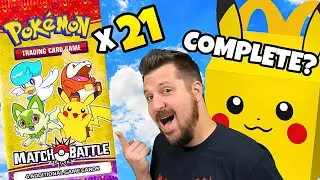 Can I Complete the Pokemon McDonald's 2023 Set with Only 21 Packs?
