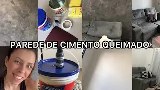 VLOG | FAZENDO PAREDE DE CIMENTO QUEIMADO