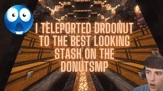 I Built the BEST STASH on Donutsmp and Teleported DrDonut to it!