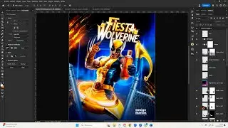 Diseño flyer con IA Wolverine