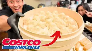 Cooking Soup Dumpling Dinner from Costco