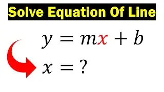 How To Solve A Simple Linear Regression (Work Out X!)