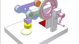 Office seal stamp mechanism