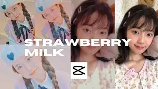Strawberry milk 🍓// capcut filter preset