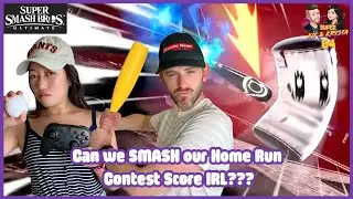 Can we SMASH our Home Run Contest Score IRL feat. Super Smash Bros. Ultimate - Super Kit & Krysta 64