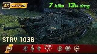 Strv 103B 💥 7 Kills / 13k Damage 💥 WoT Replay #239